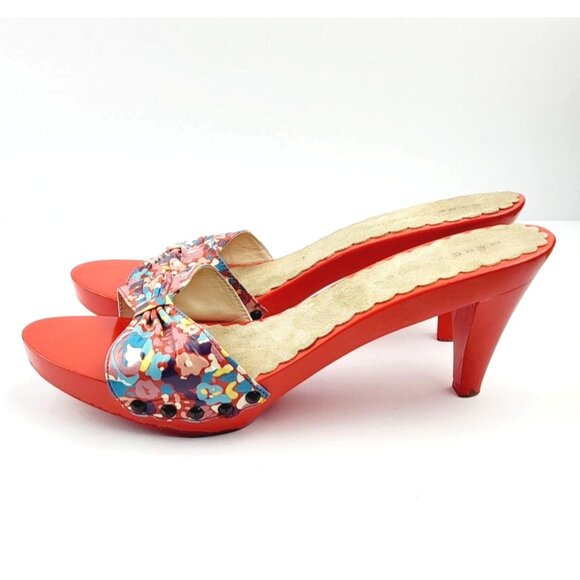 Marc Jacobs wooden Floral Mules‎ - Size 38 - Picture 4 of 8